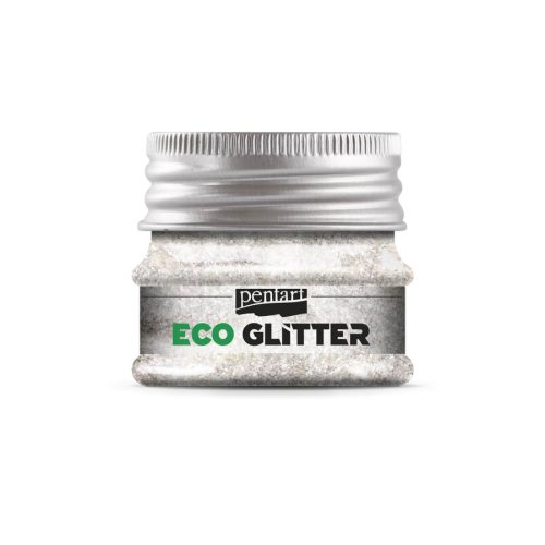 Eco Glitter ezüst, extra finom 15 g