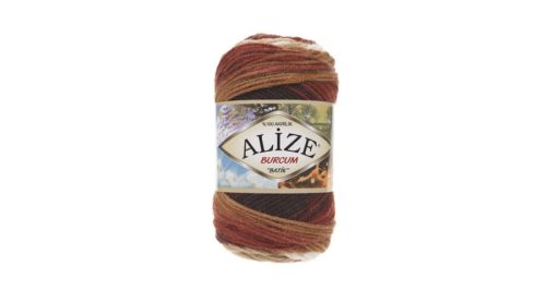 Alize Burcum Batic fonal 100 gr - 2626 drapp - rozsdabarna színátmenetes