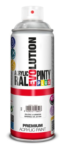 Evolution akril lakk spray 400 ml - B199 fényes lakk