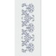 Sablon - Damask sorminta (kb. 20*9,5 cm) HDS10-009